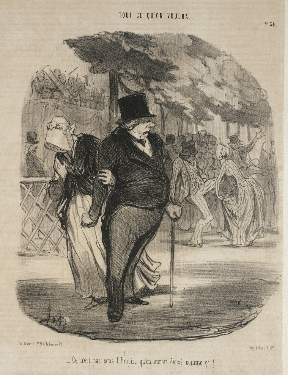 Under kejserdømmet ville man ikke have danset sådan! ... af Honoré Daumier