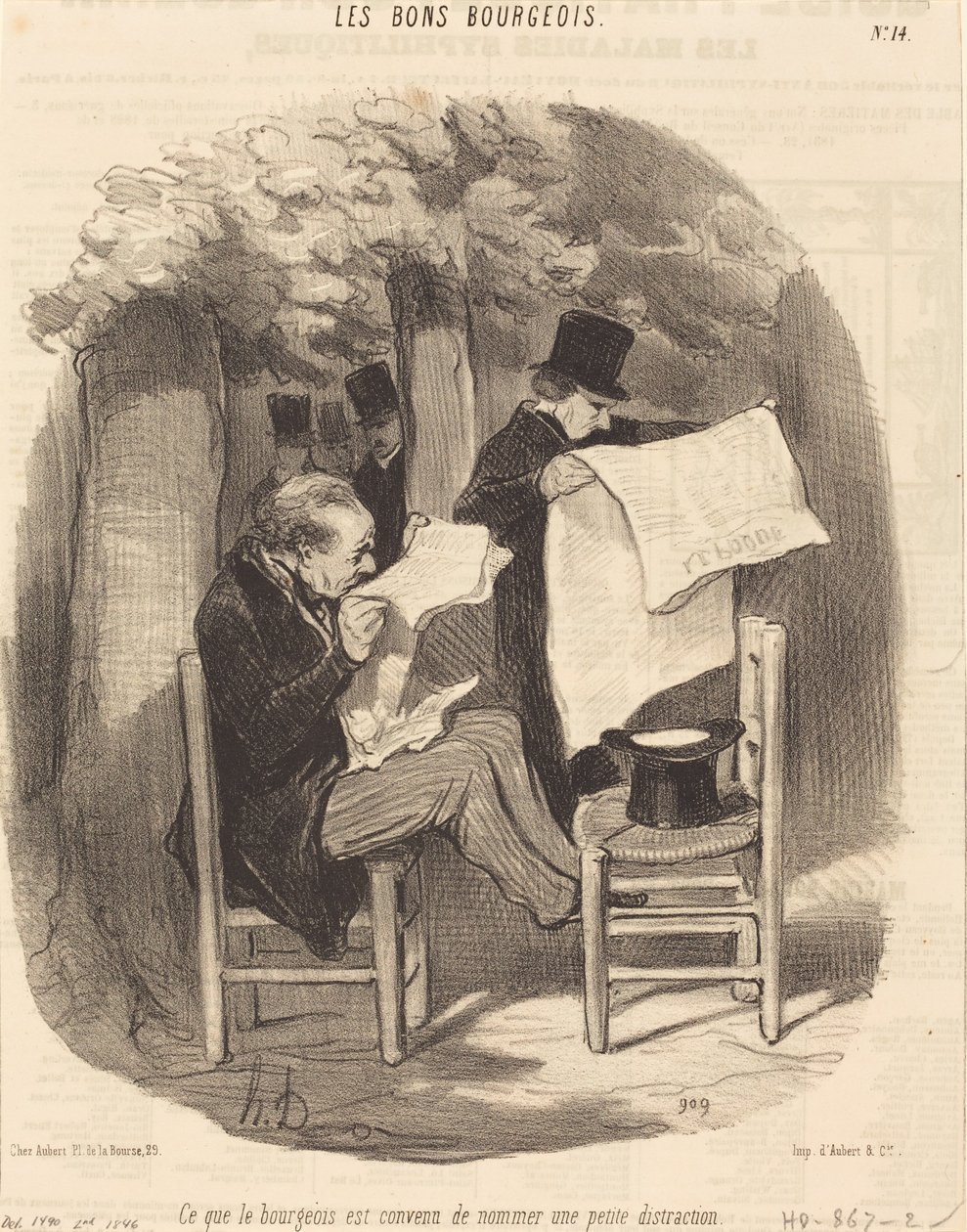 Det, som bourgeoisiet er blevet enige om at kalde en... adspredelse af Honoré Daumier
