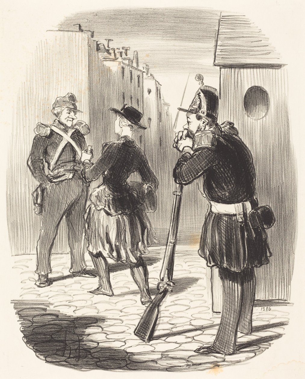 Den forbandede Pigochard... af Honoré Daumier