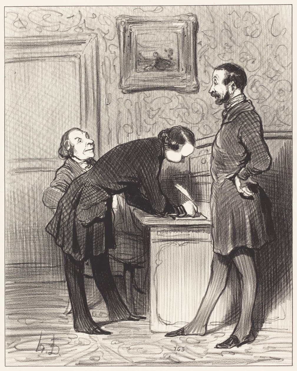 Det er netop, fordi han er Deres ven... af Honoré Daumier