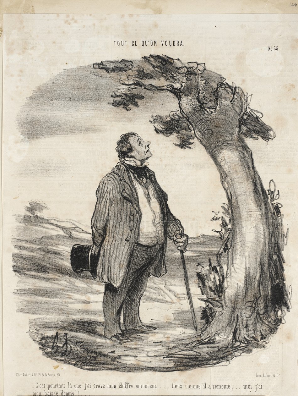 Det er dog netop dér, jeg har indgraveret mit mærke... af Honoré Daumier