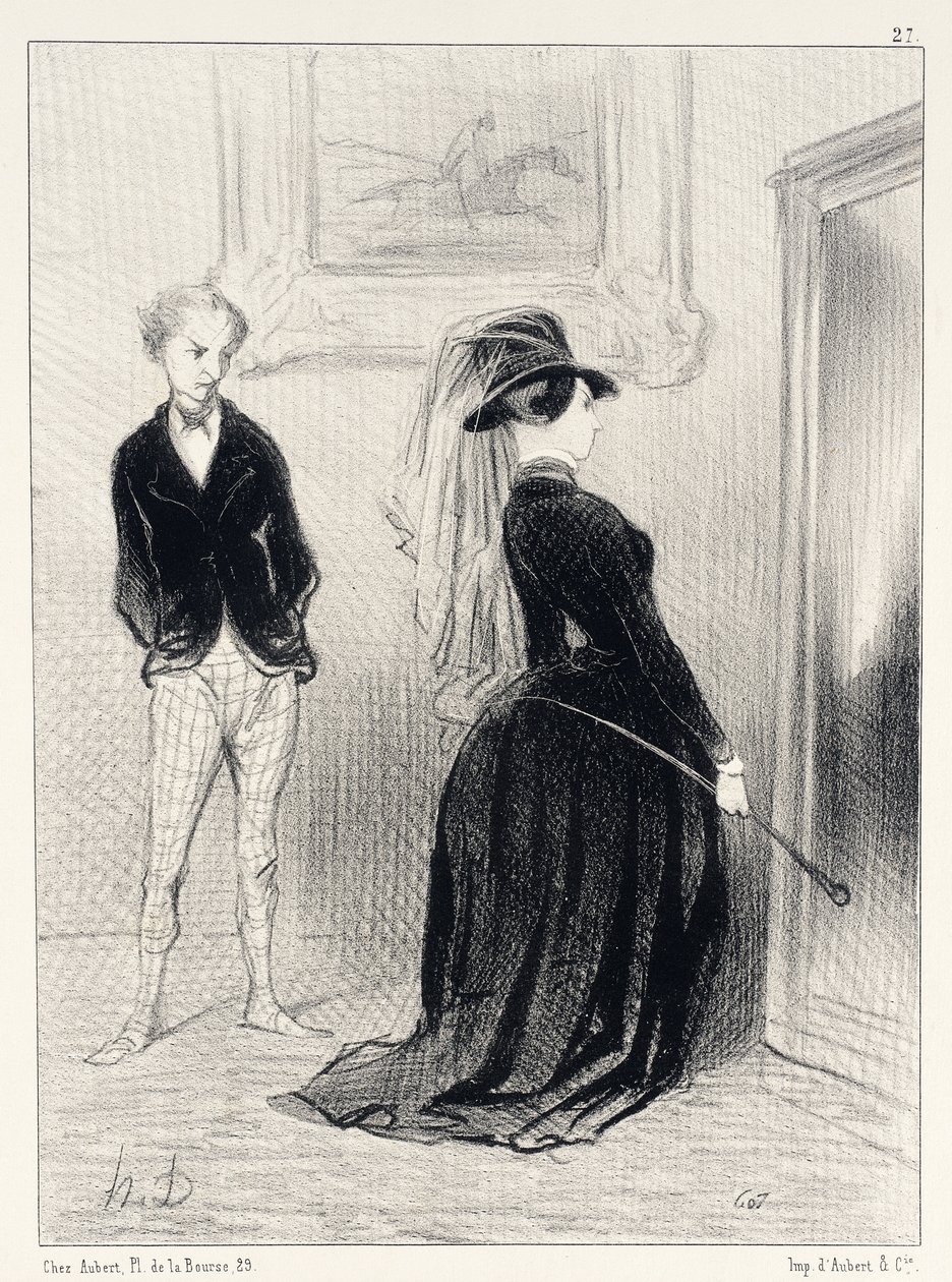 Det er mærkeligt... Nu får jeg ikke flere idéer... af Honoré Daumier
