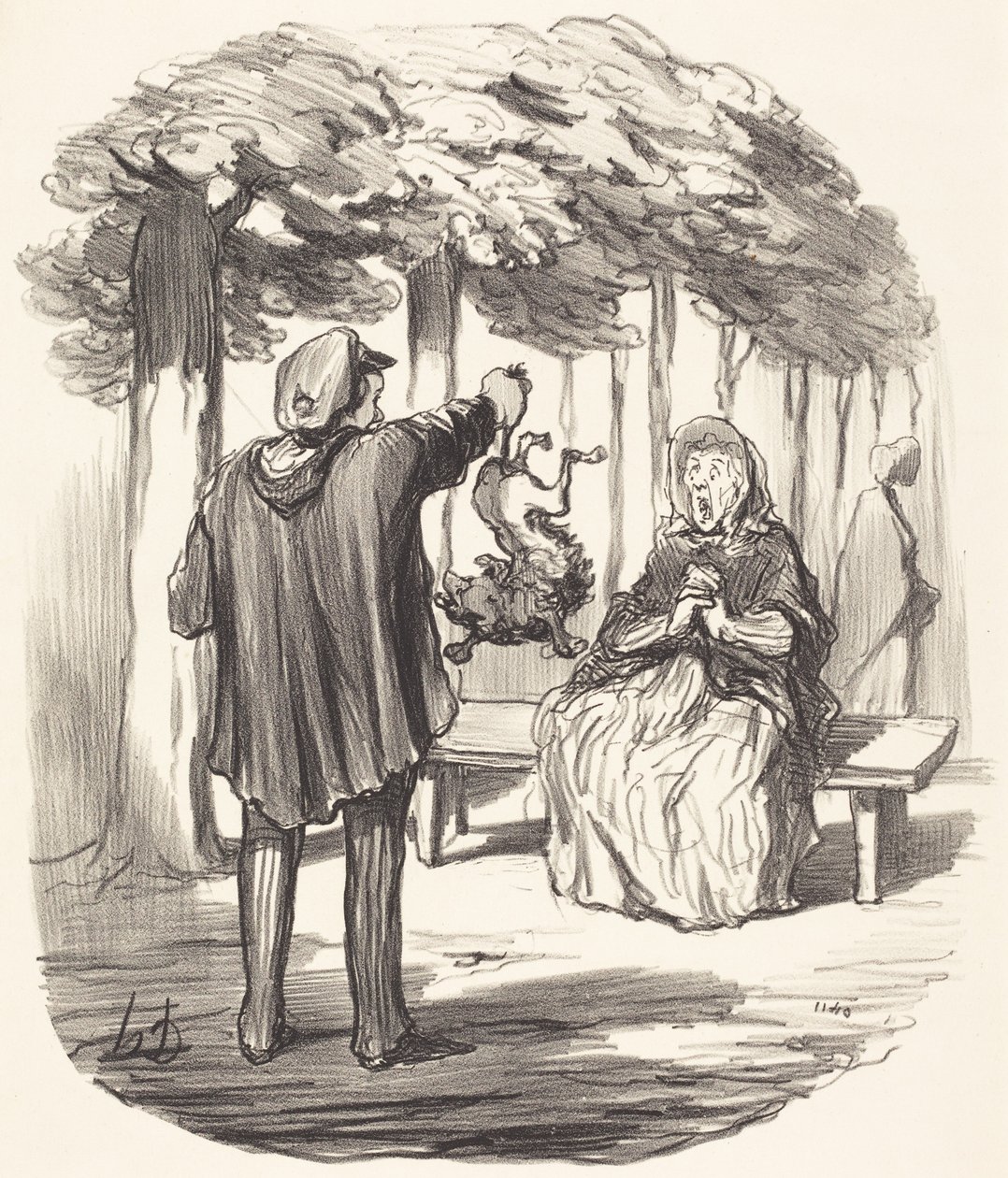 Er det Deres hund der? af Honoré Daumier