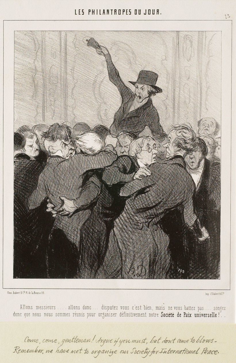 Kom så, mine herrer... Skændes, det er godt af Honoré Daumier