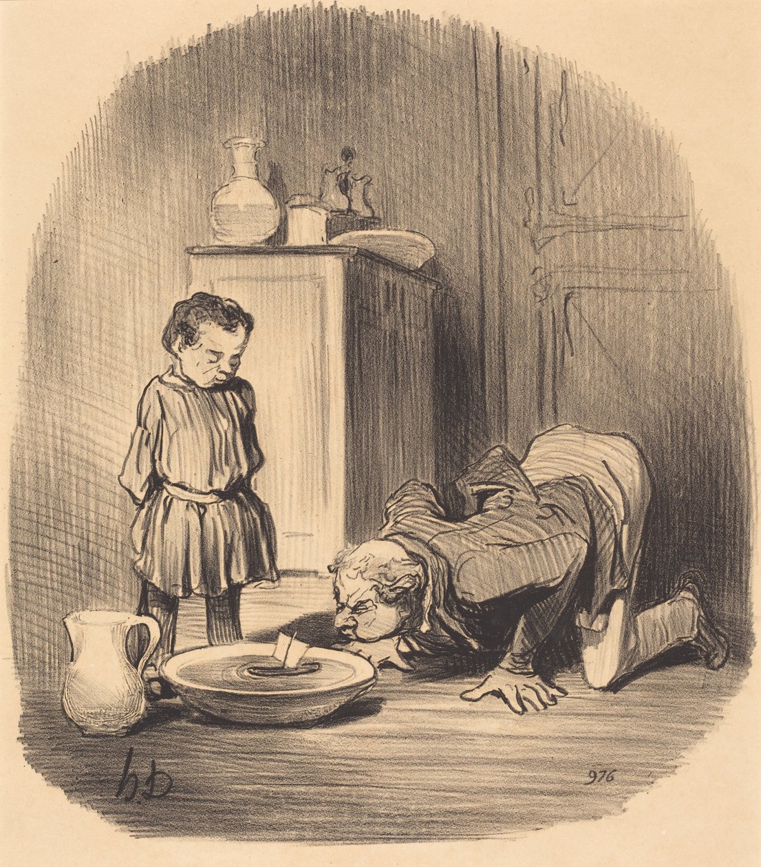 Hvordan man giver... smag for sejlads af Honoré Daumier