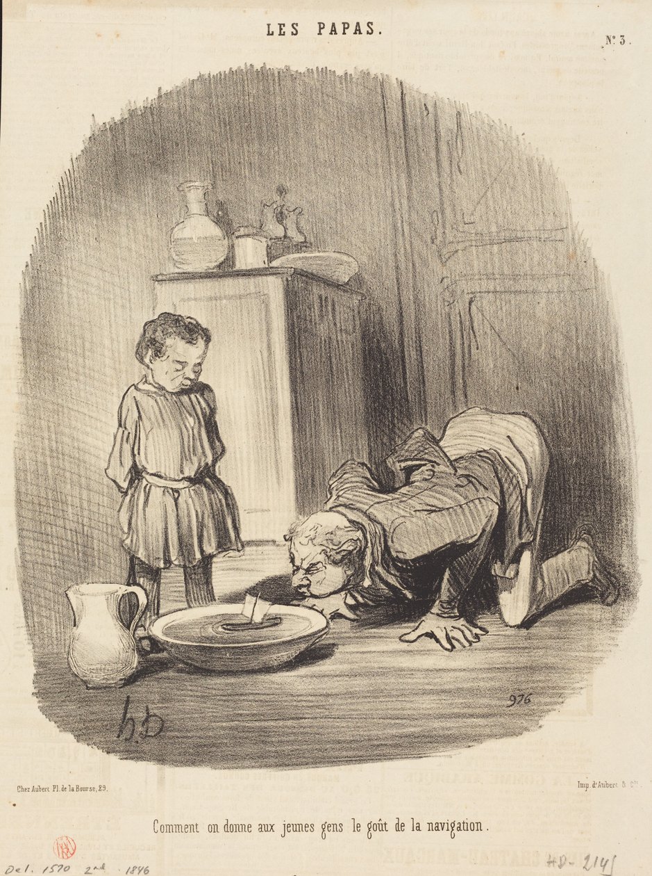 Hvordan man... giver smag for søfart af Honoré Daumier
