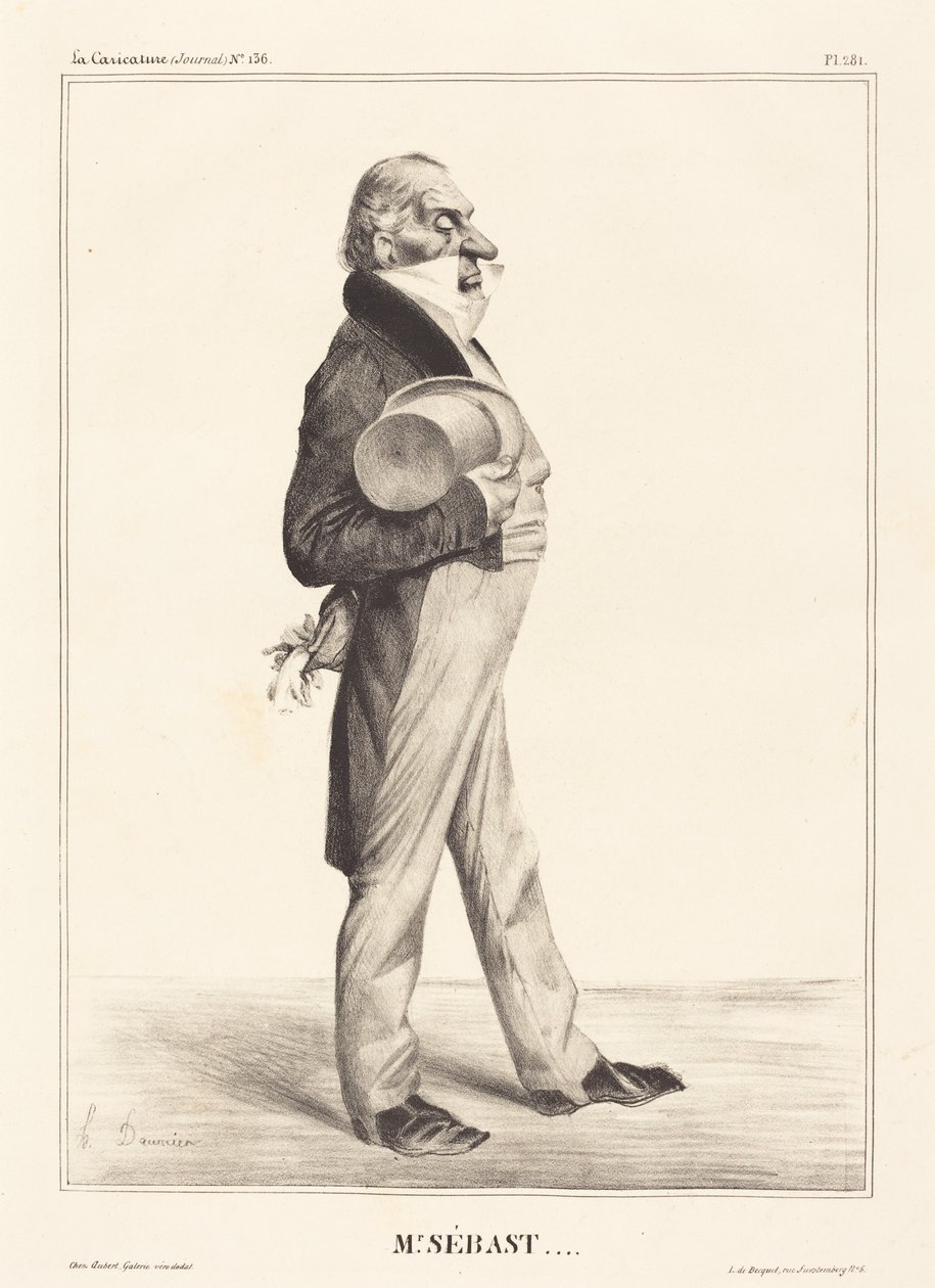 Greve Horace Sébastiani af Honoré Daumier