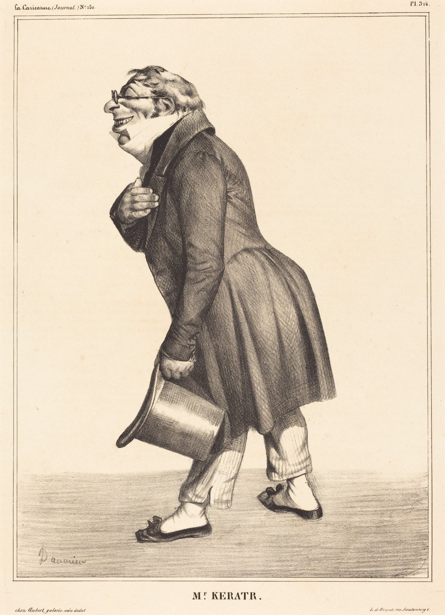 Greve de Kératry af Honoré Daumier