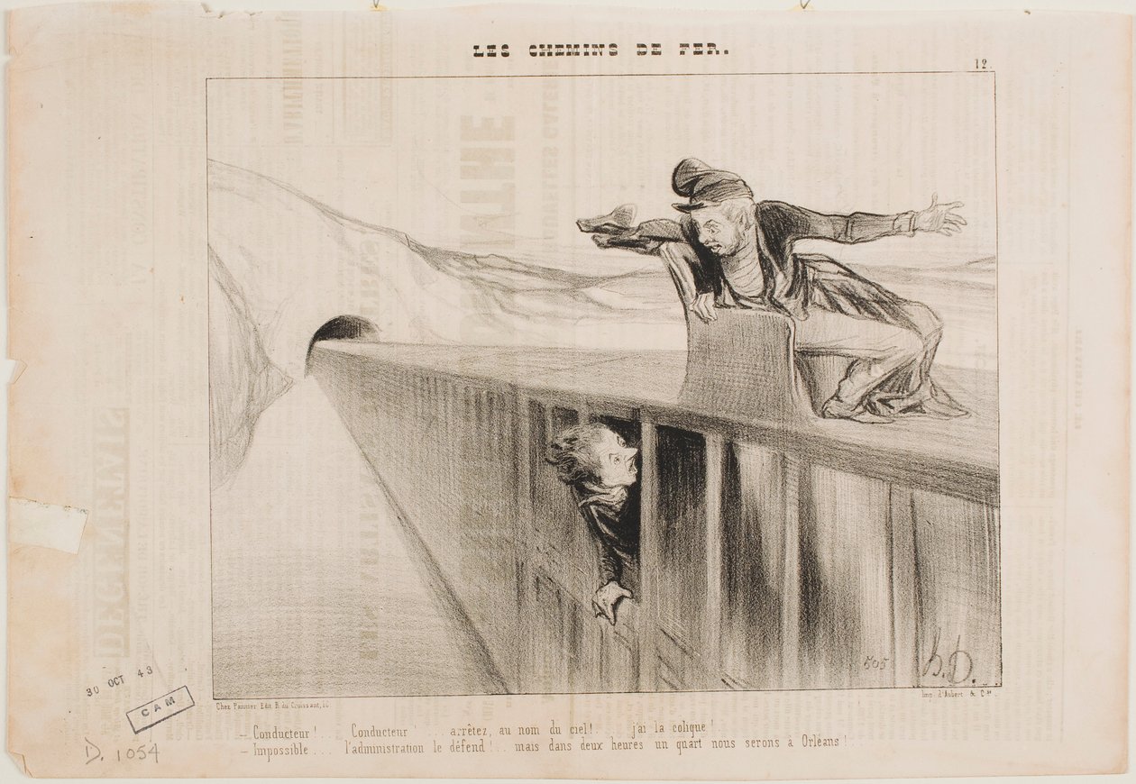 Konduktør! Konduktør! af Honoré Daumier