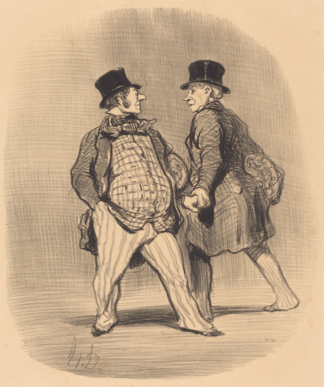 Kollega, pas på den lille baron... af Honoré Daumier