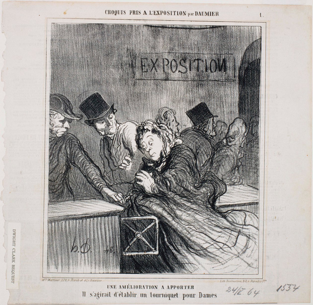 Skitser fra udstillingen: En forbedring, der skal gennemføres af Honoré Daumier