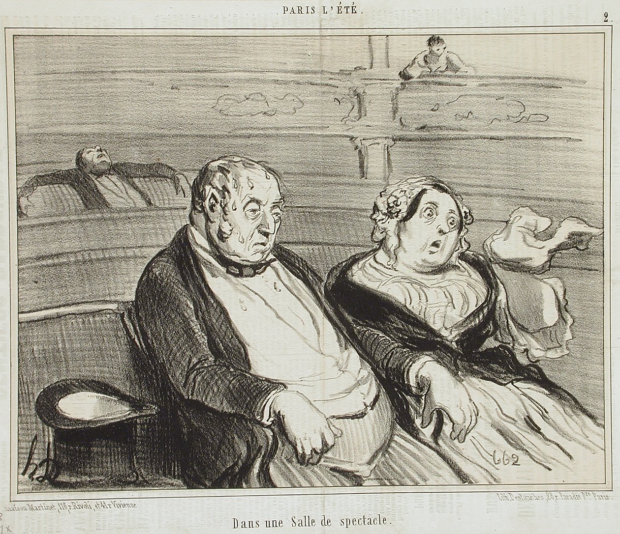 I en teatersal af Honoré Daumier