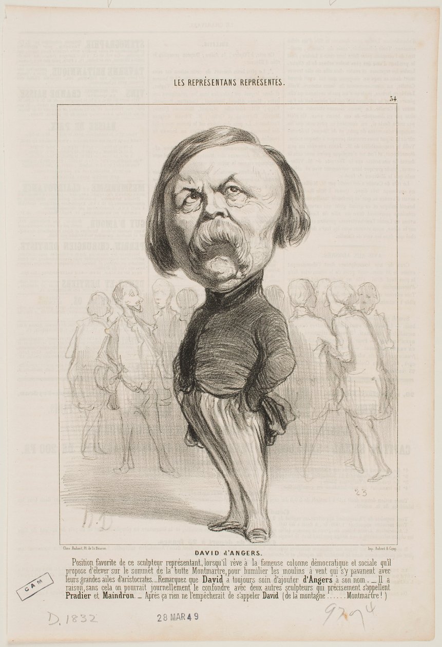 David d’Angers af Honoré Daumier