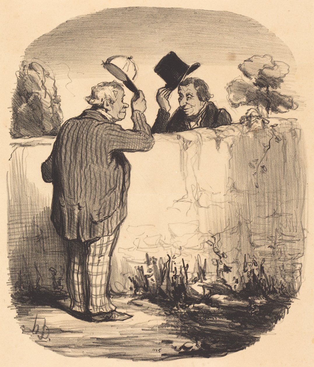 To gode naboer af Honoré Daumier