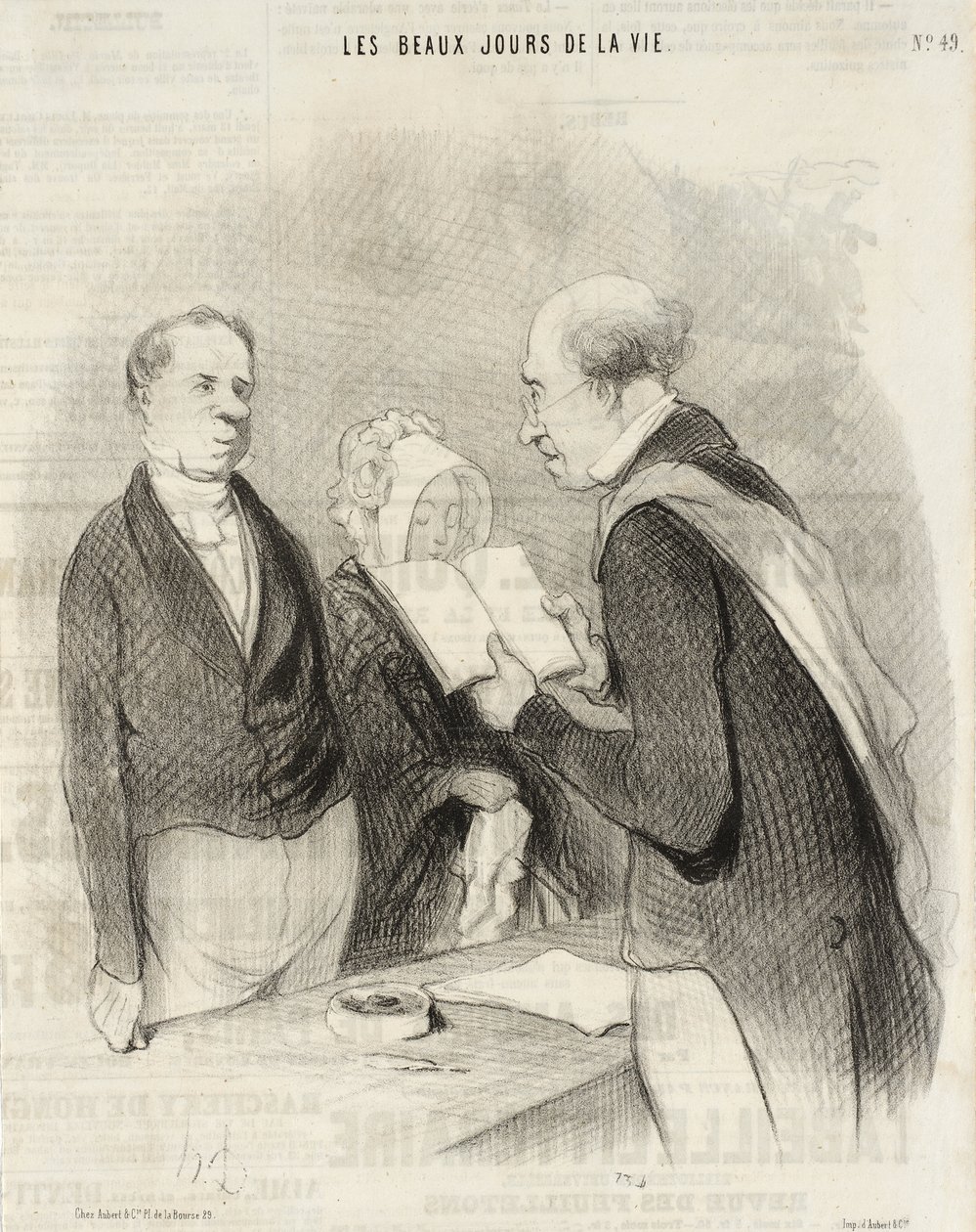Foran borgmesteren af Honoré Daumier