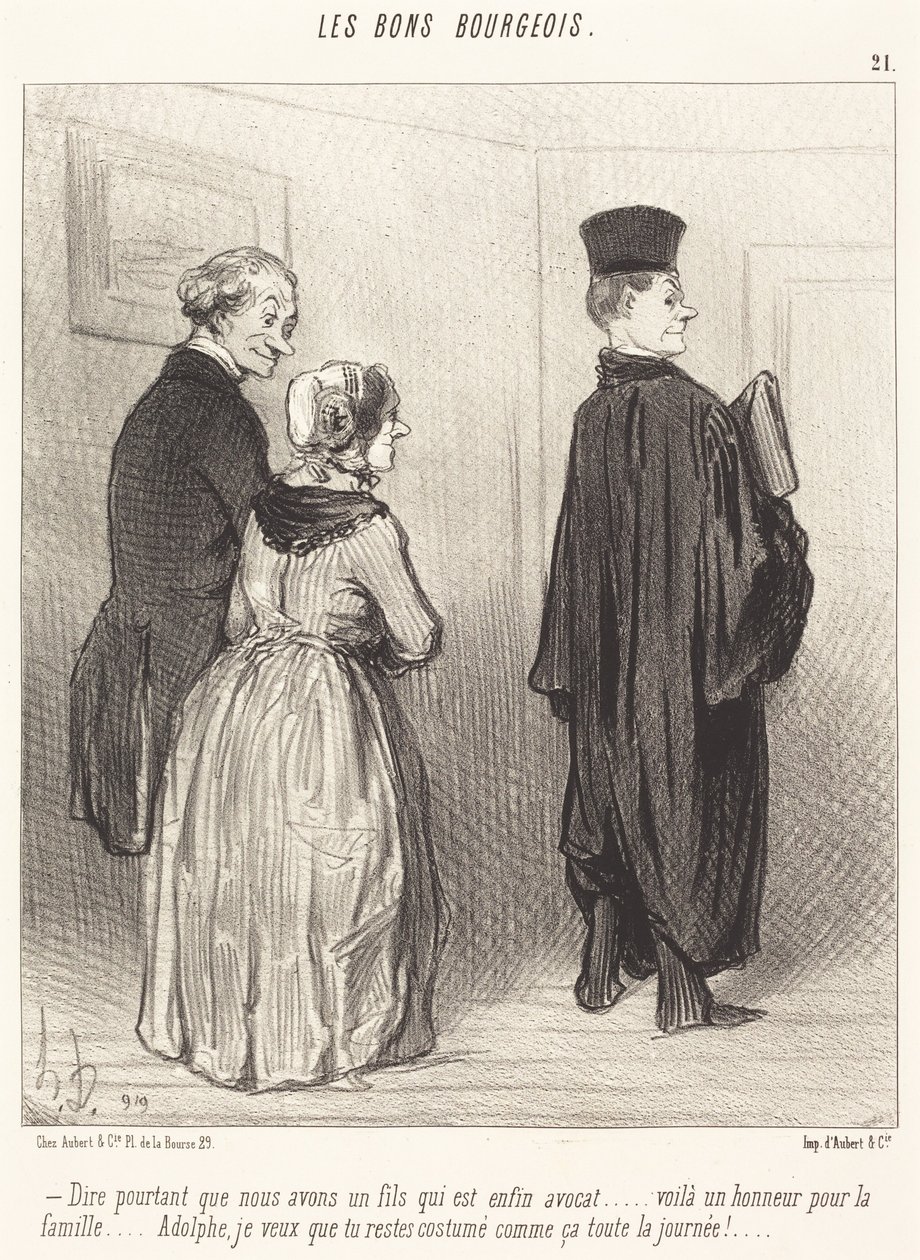 At sige... at vi har en søn, som er... advokat... af Honoré Daumier