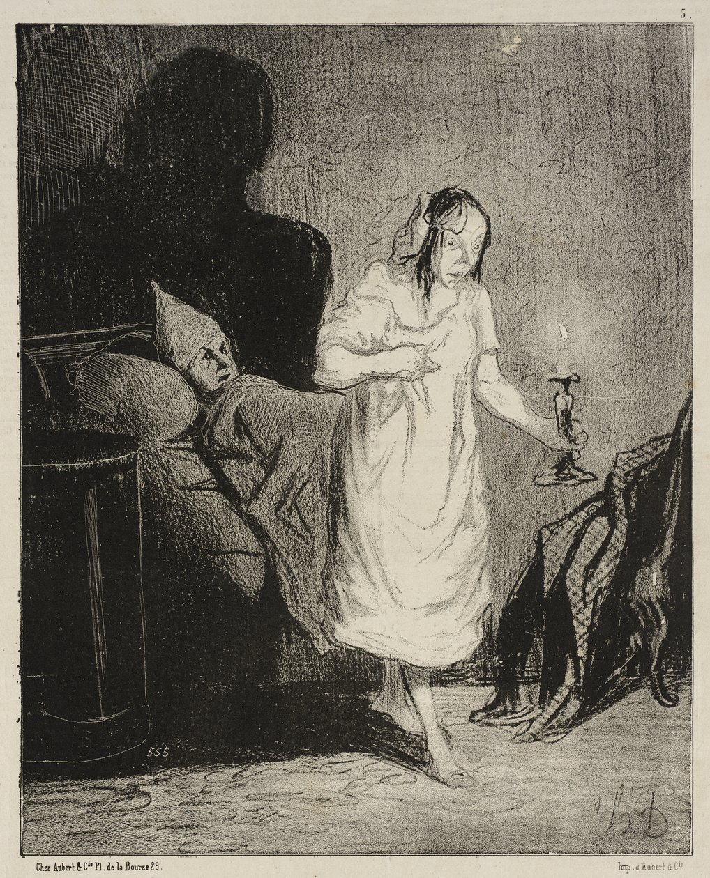 Sig mig, Bichette ... hvad tænker du dog på ... af Honoré Daumier