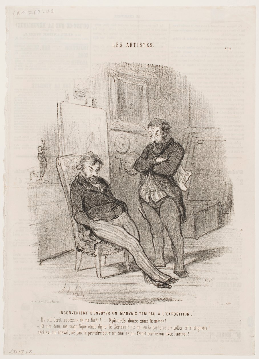 Ulempen ved at sende et dårligt maleri til udstillingen af Honoré Daumier