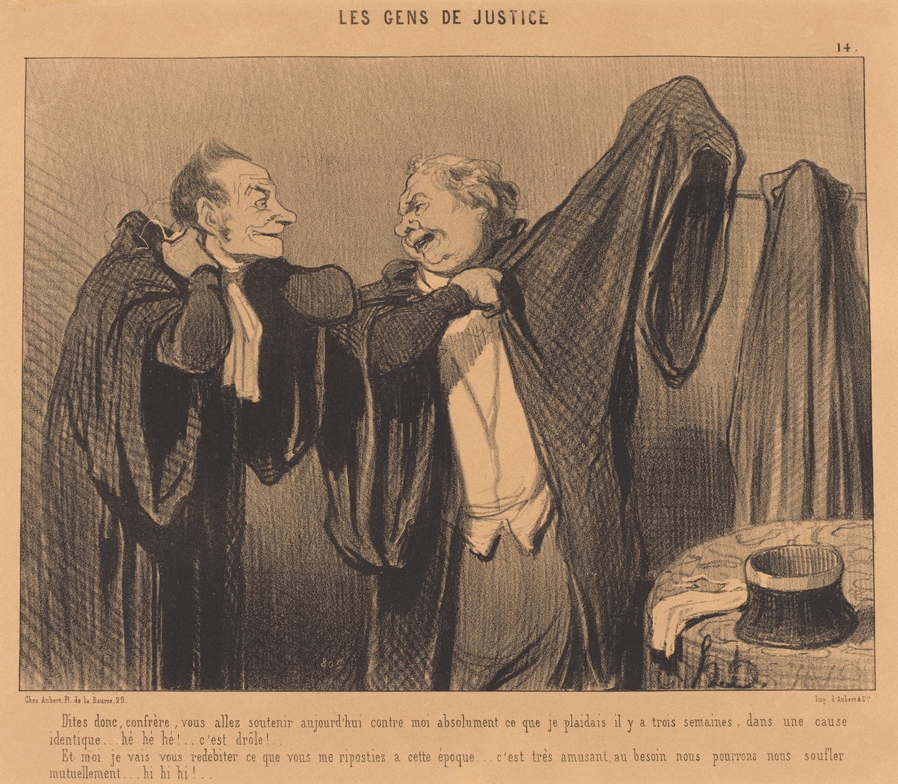 Sagen Sie mal, Kollege, Sie werden unterstützen... af Honoré Daumier
