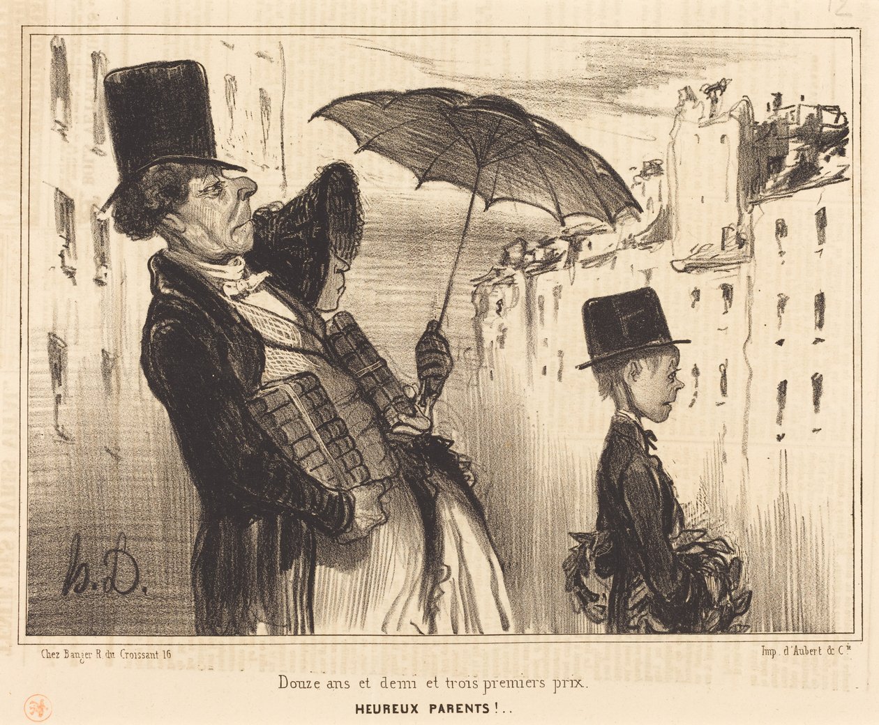Tolv et et halvt år og tre førstepræmier af Honoré Daumier