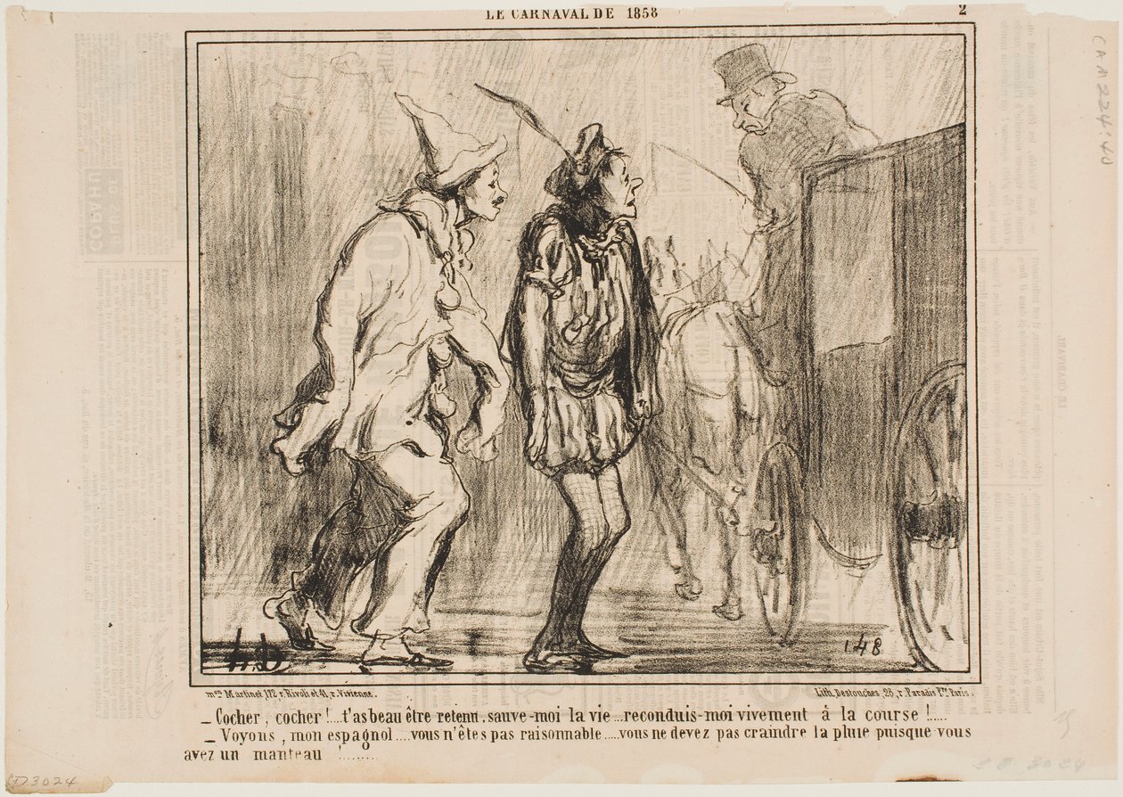 Kusk, kusk, du kan ikke afvise mig af Honoré Daumier