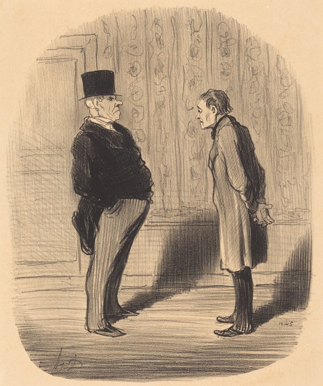 Nå, hr., og mine tre afdrag... af Honoré Daumier