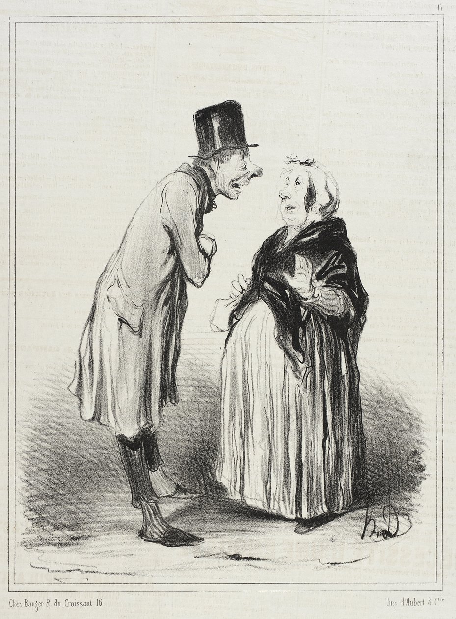 Jo, sandelig! Det er, som jeg siger til Dem, den lille... af Honoré Daumier