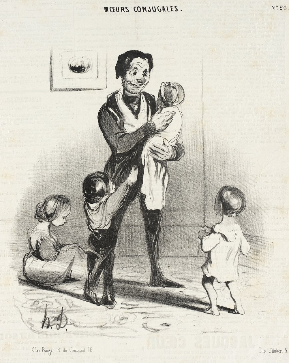 Eh, eh! Lille skurk, du vil ... af Honoré Daumier