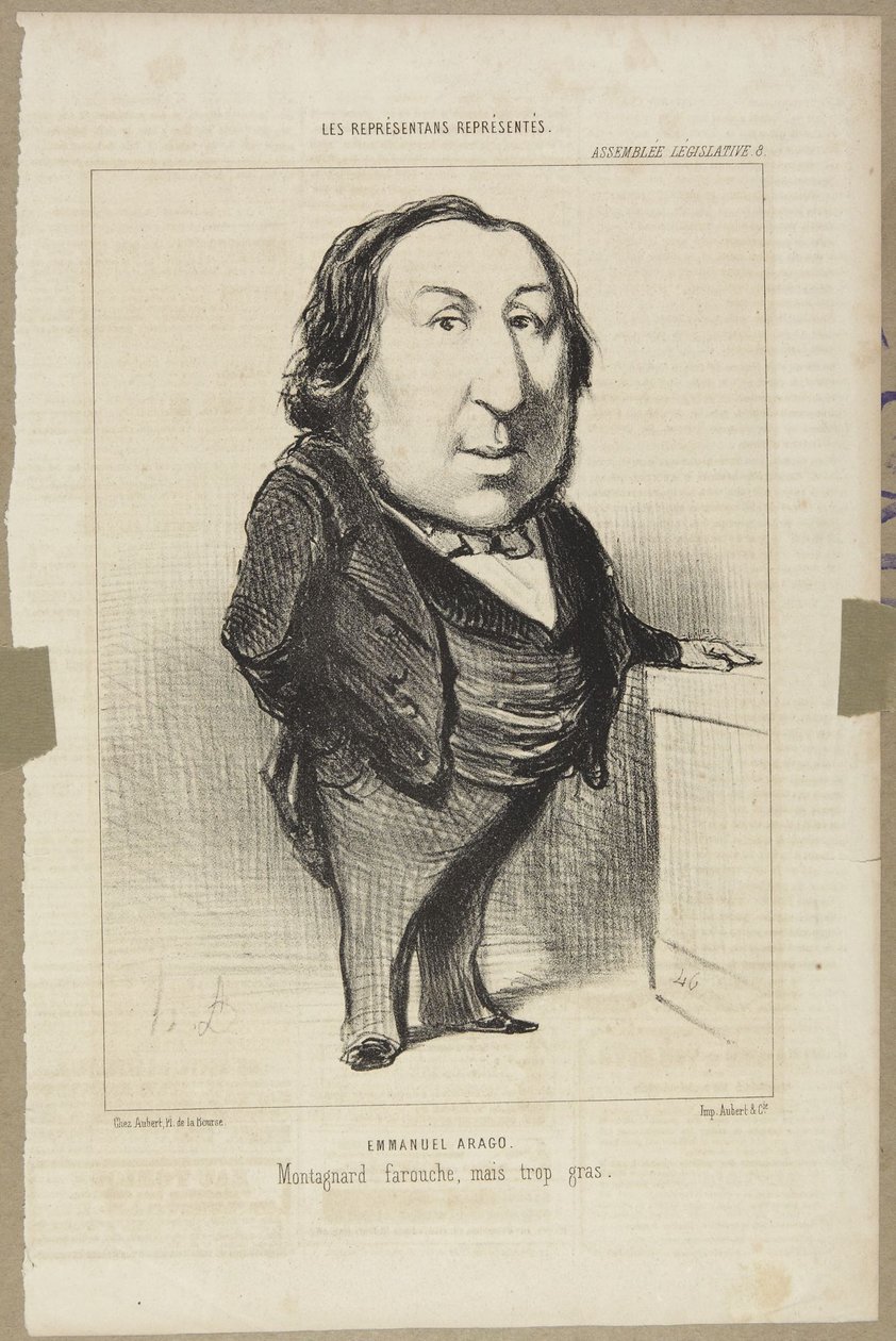 Emmanuel Arago af Honoré Daumier