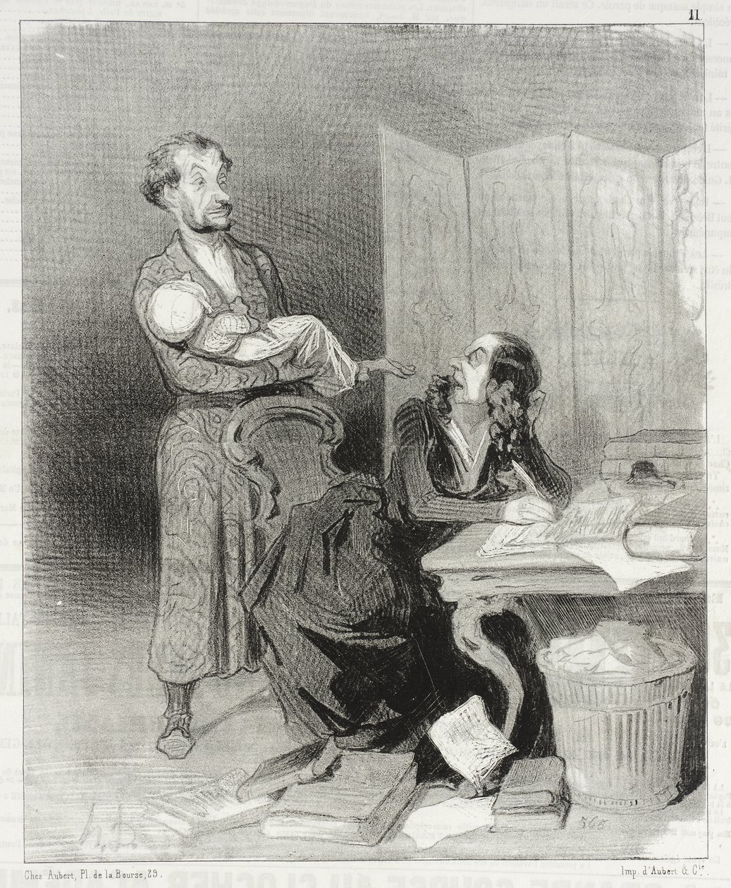 Tag dog det længere væk ... det er umuligt at arbejde ... af Honoré Daumier