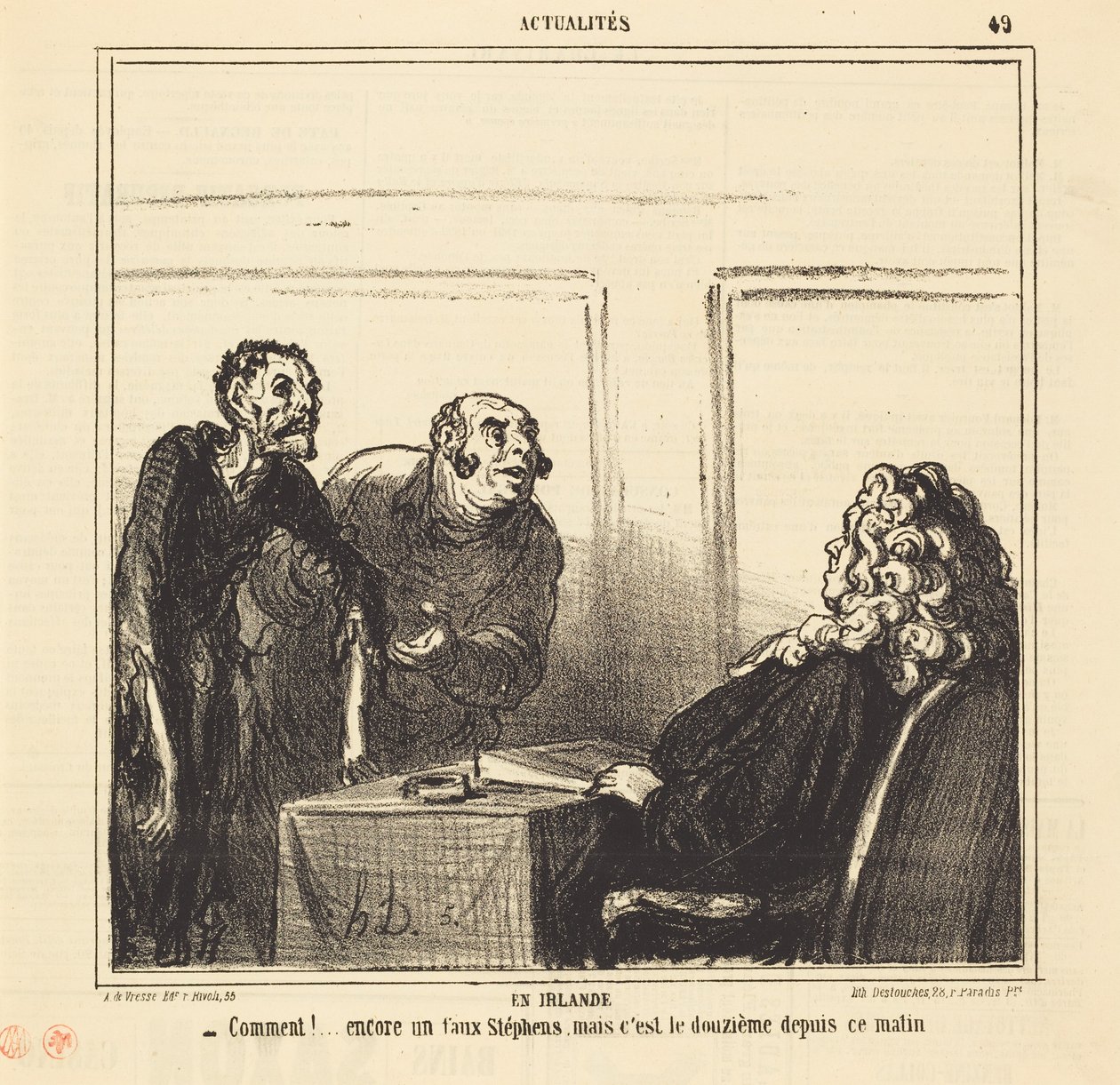 I Irland af Honoré Daumier