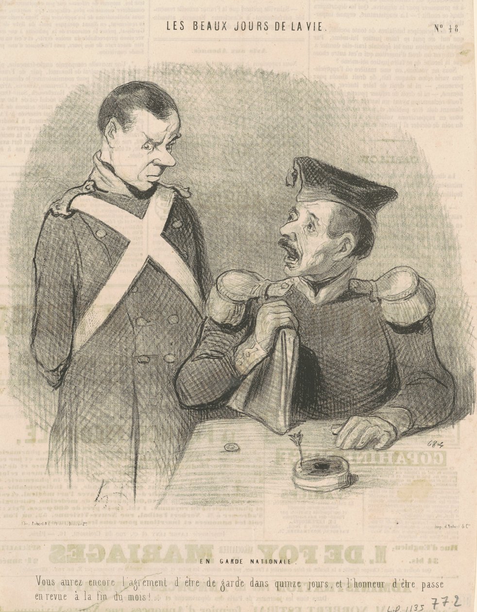 En nationalgardist af Honoré Daumier