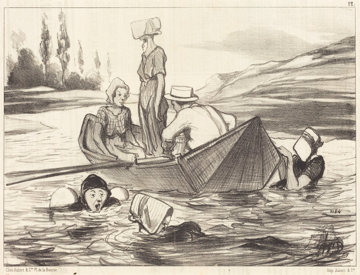 På åbent hav af Honoré Daumier