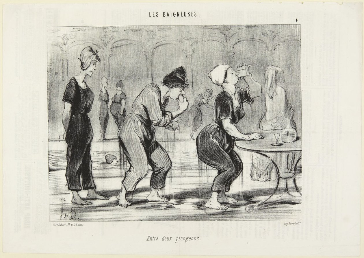 Mellem to dyk af Honoré Daumier