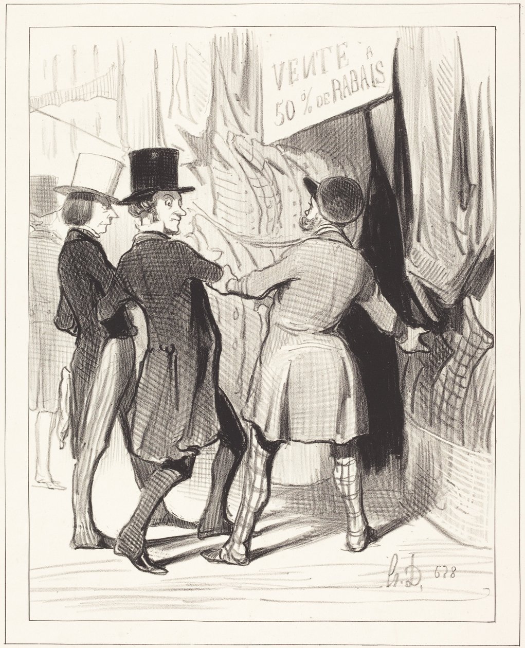 Indtast mine herrer... her er nogle storslåede... af Honoré Daumier