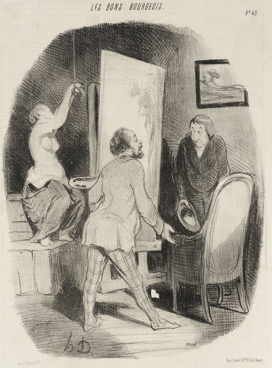 Kom indenfor, hr. ... gør Dem endelig hjemme ... af Honoré Daumier