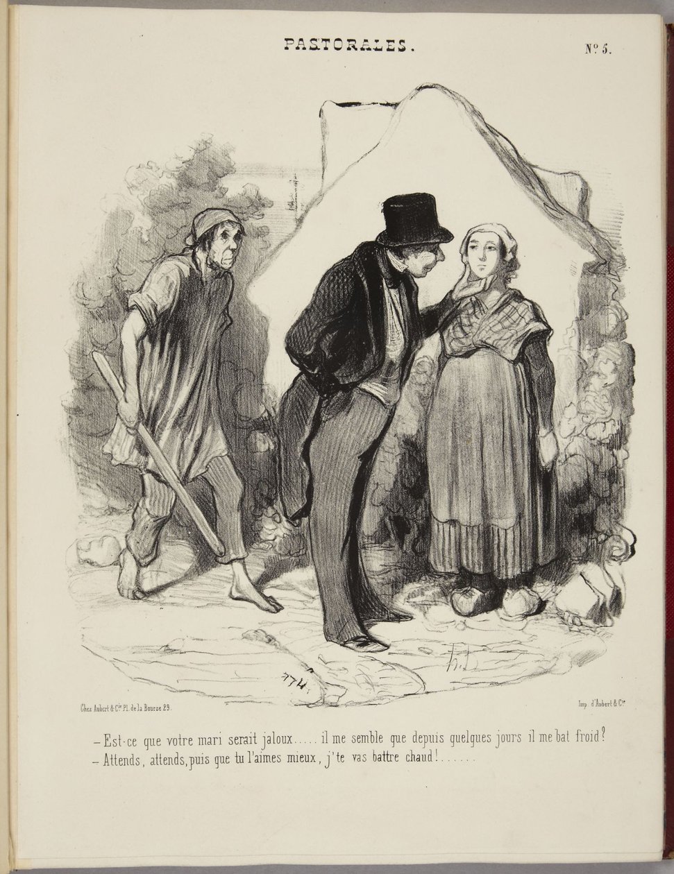 Ville Deres mand blive jaloux... af Honoré Daumier