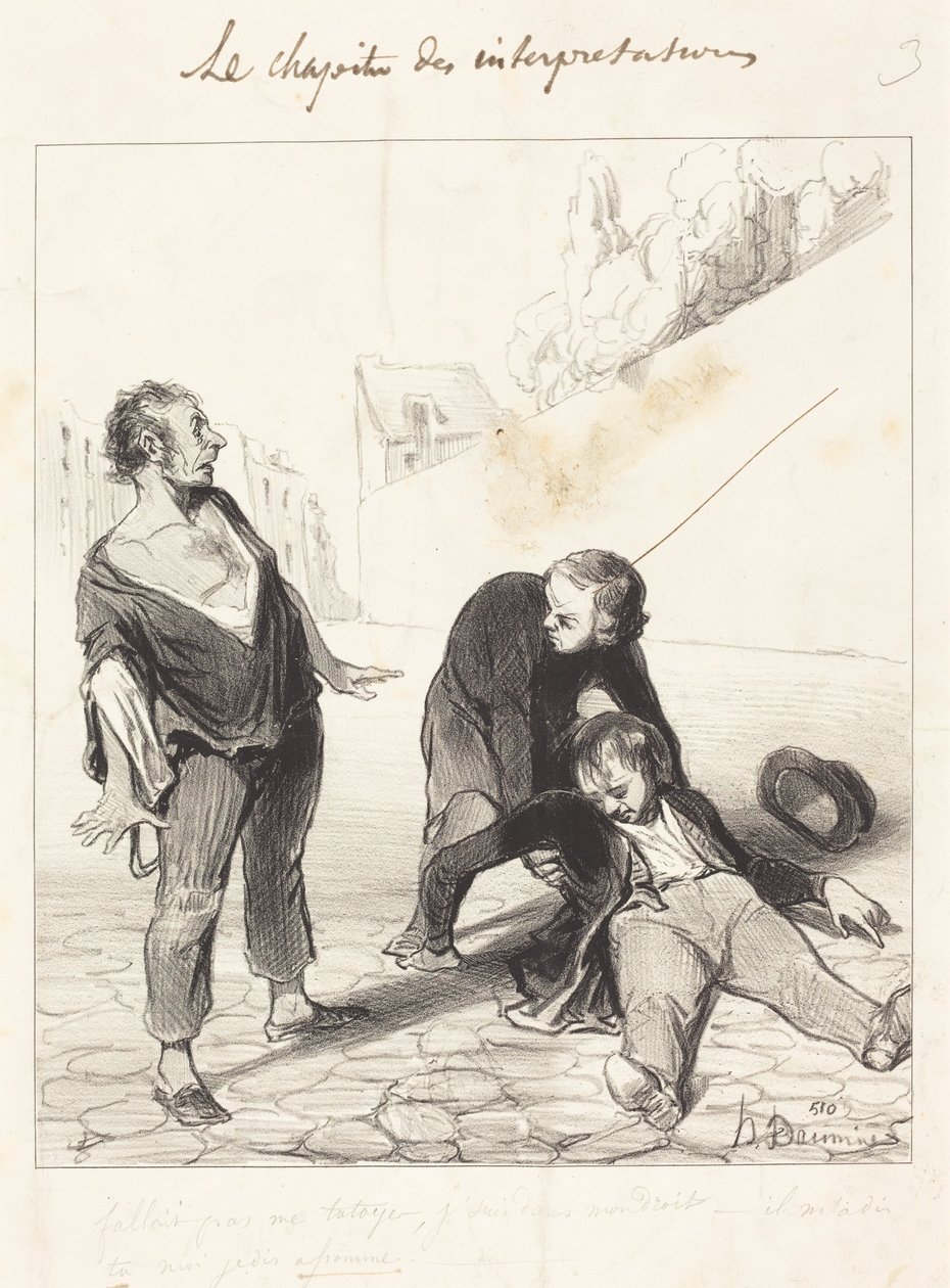 Du skulle ikke have sagt du til mig, jeg er i... af Honoré Daumier
