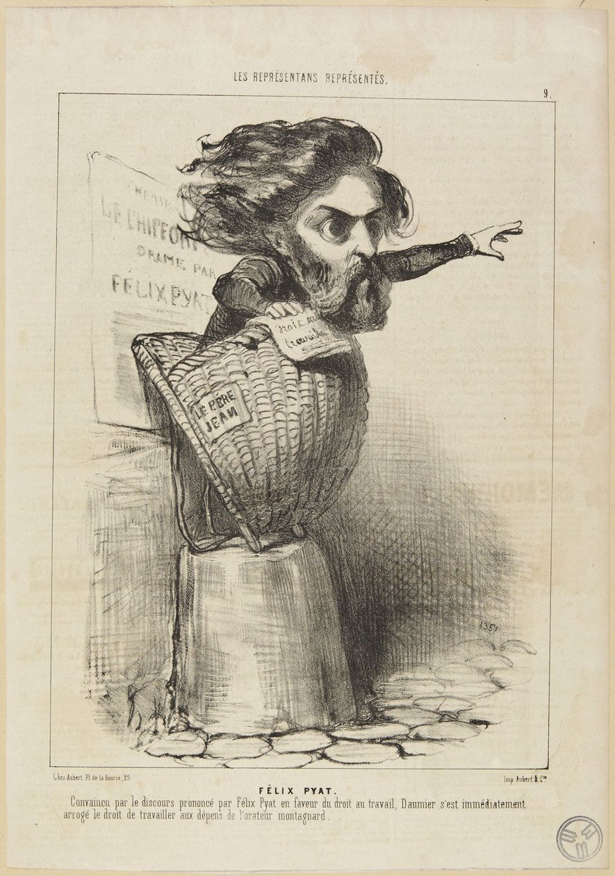 „Félix Pyat“ af Honoré Daumier