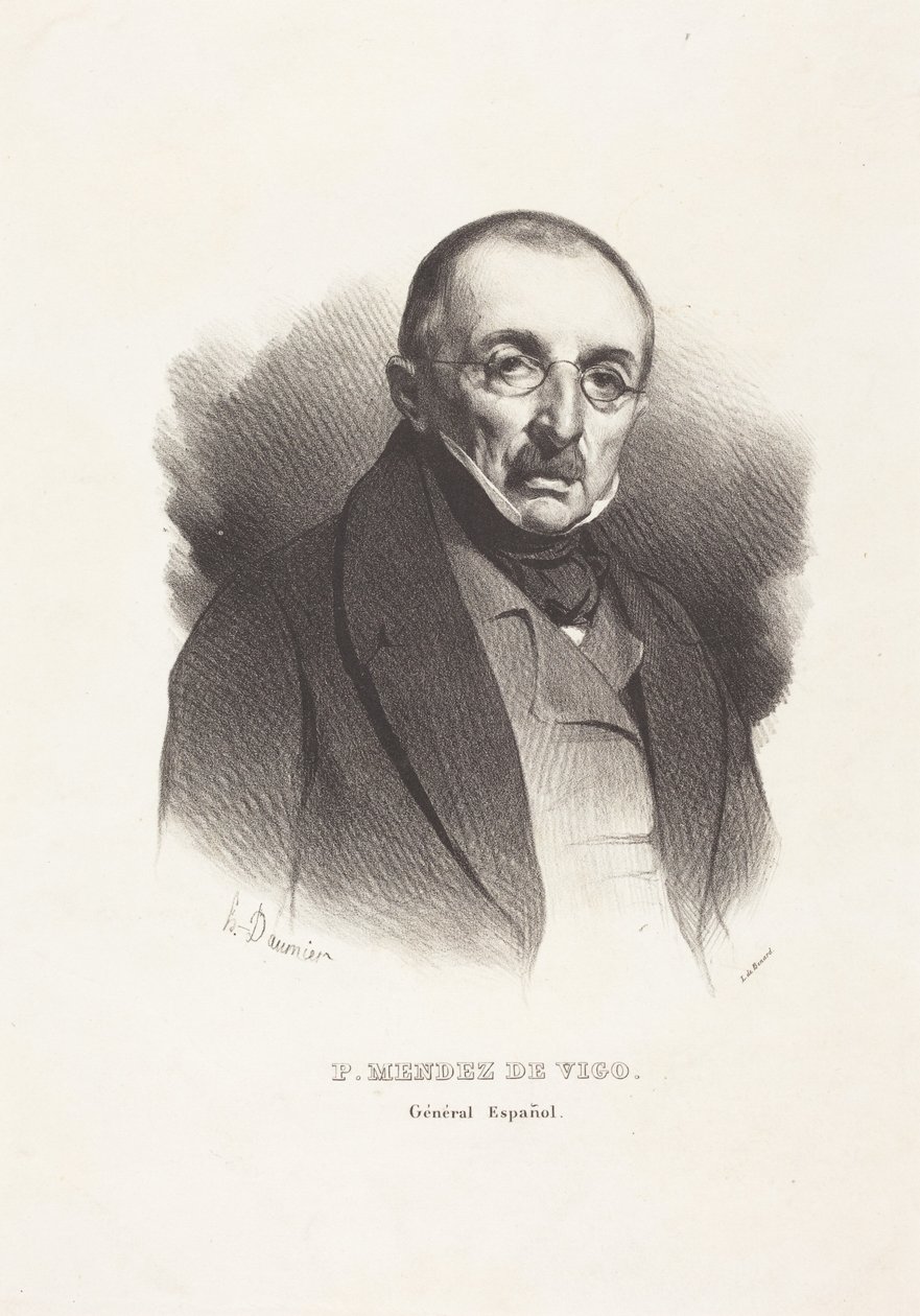 General P. Mendez Vigo af Honoré Daumier