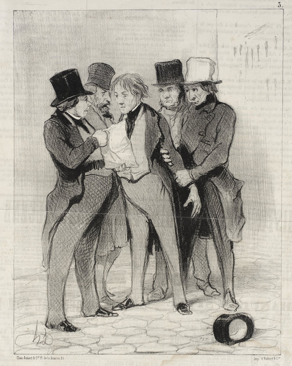 Vildt, der kan jages i alle årstider af Honoré Daumier