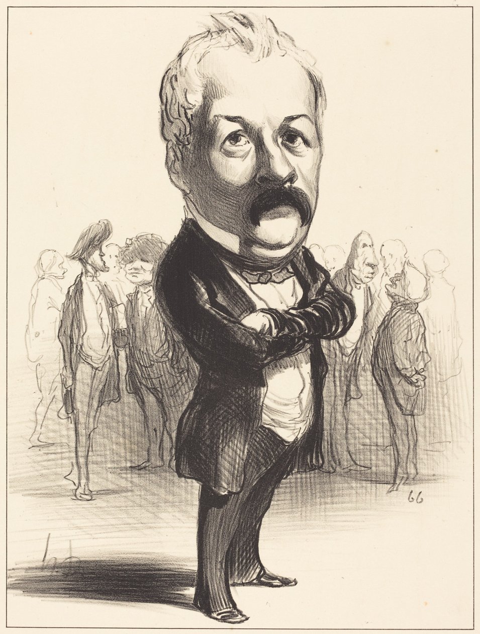 Gustave Sautayra af Honoré Daumier