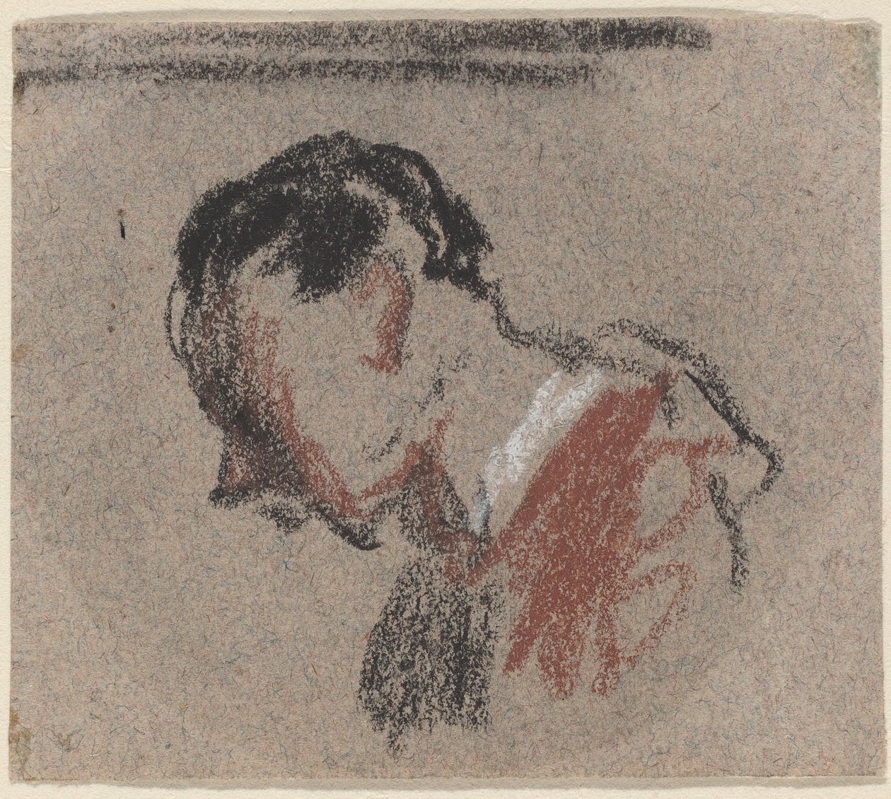 Hoved af en mand af Honoré Daumier