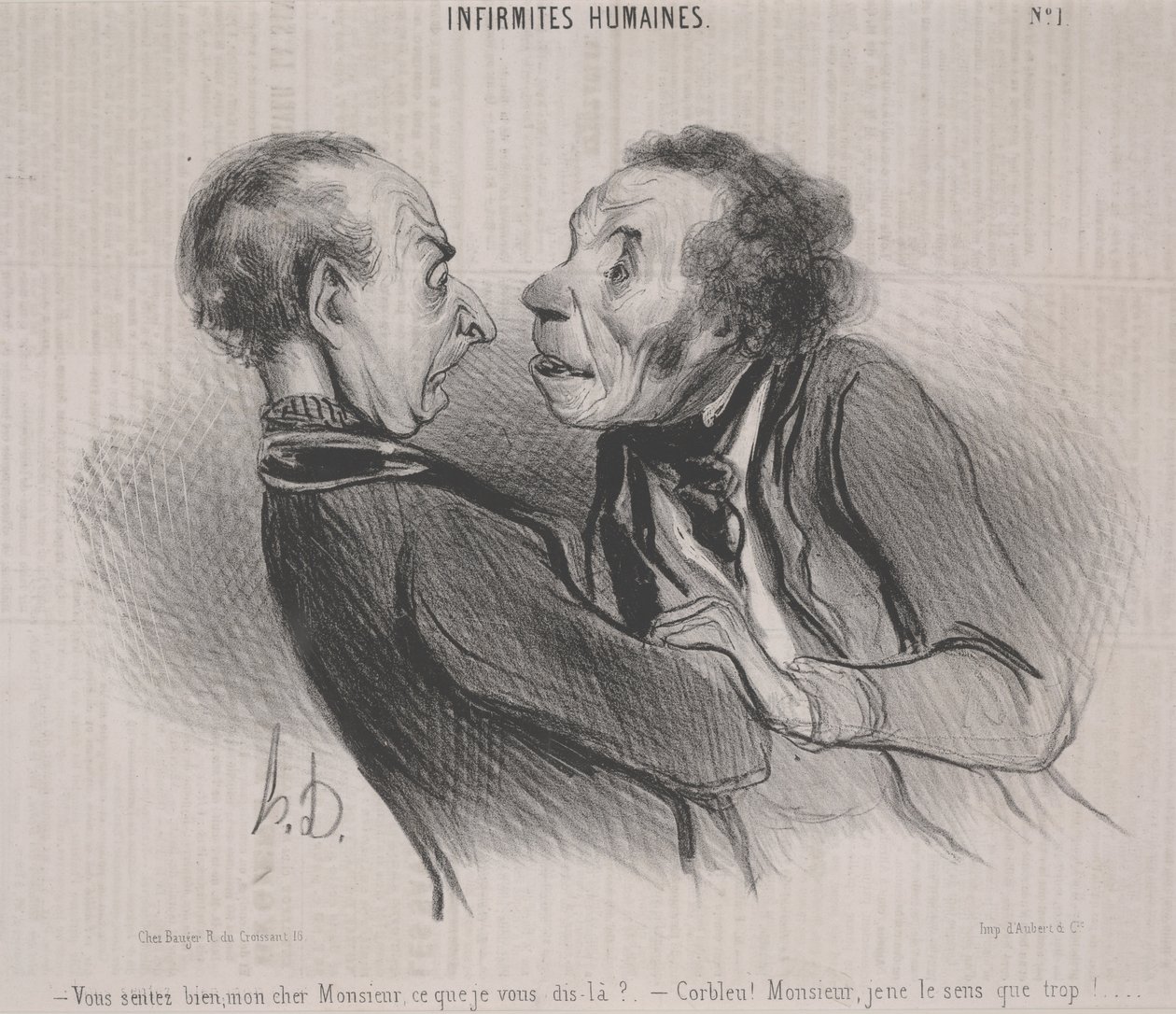 Menneskelige svagheder, nej. 1 af Honoré Daumier