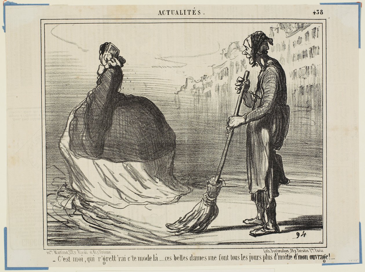 Jeg burde beklage denne stil ... Disse fine damer gør mit arbejde mindre for hver dag! af Honoré Daumier