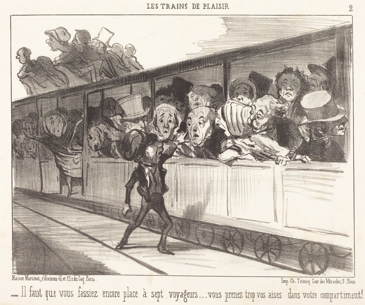 De må give plads igen... af Honoré Daumier