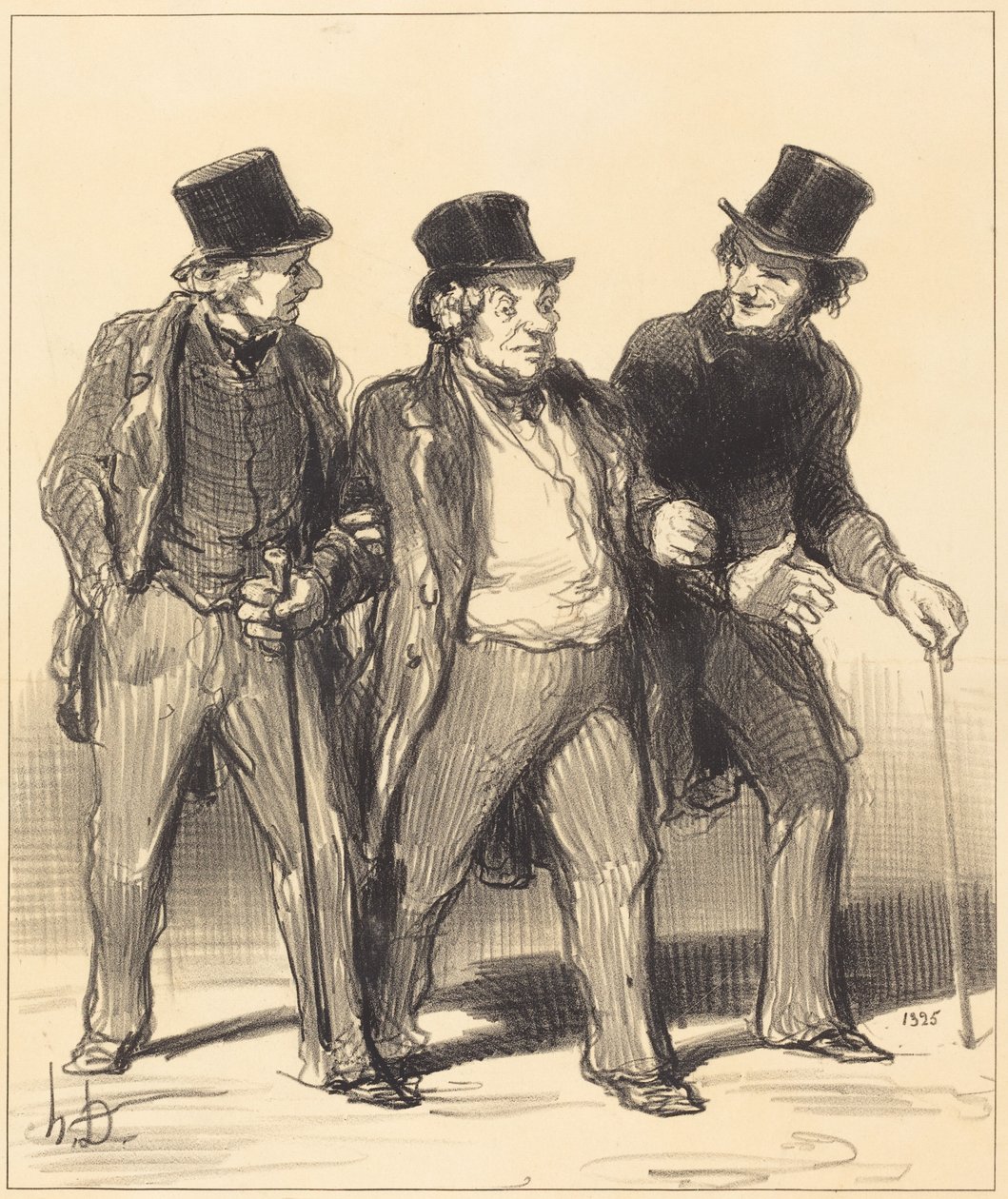 Det forekommer mig, at jeg ser... en... hund... uden mundkurv!... af Honoré Daumier