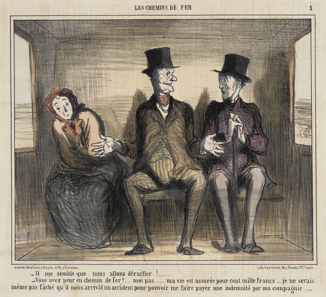 Det forekommer mig, at vi vil afspore... af Honoré Daumier