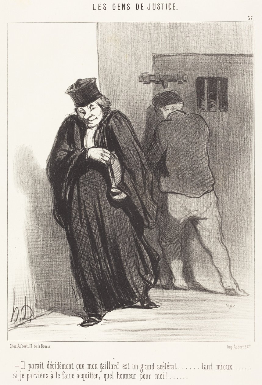 Det lader til... at min fyr er en stor skurk... af Honoré Daumier