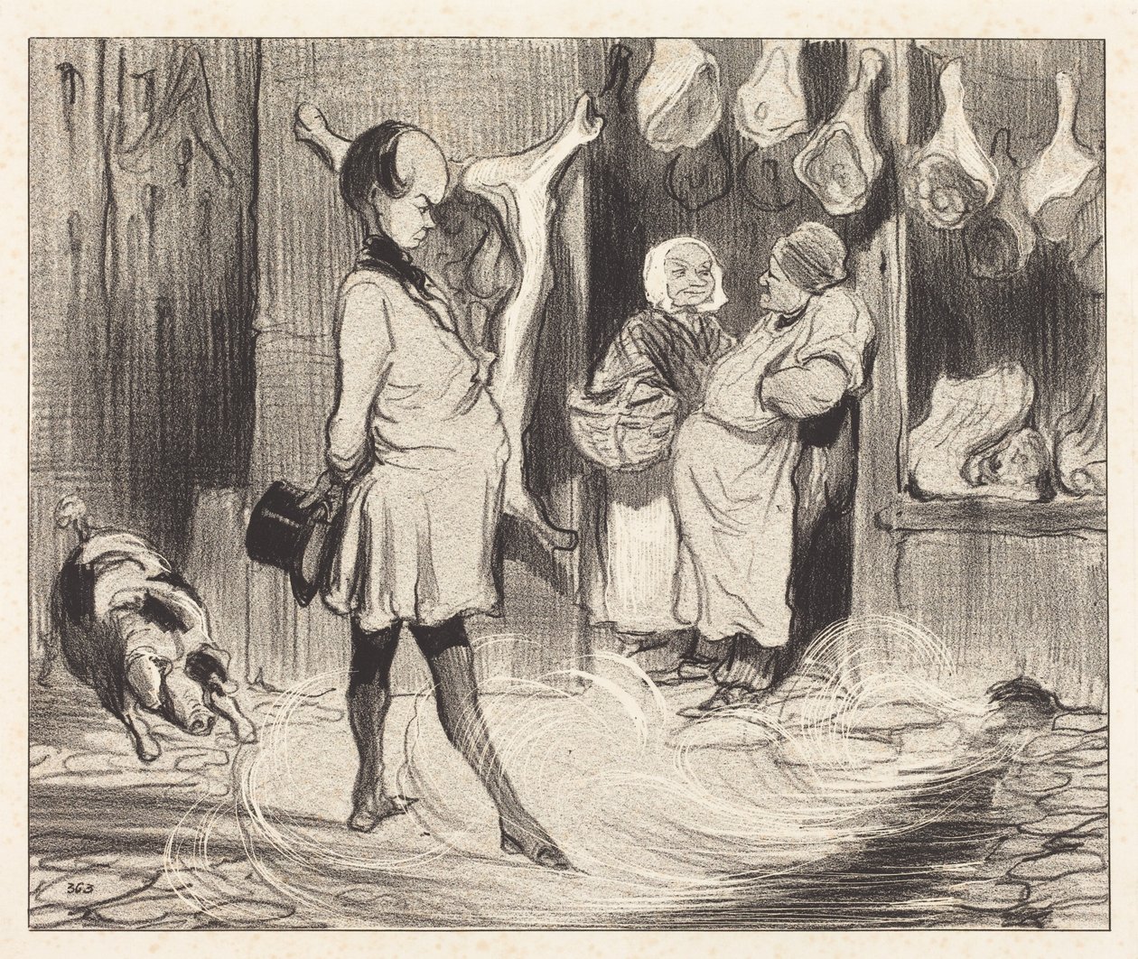 Rejseindtryk af en stor digter af Honoré Daumier